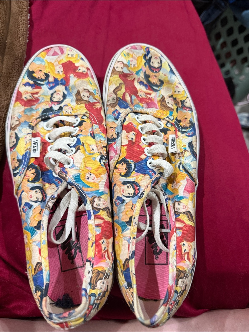 Vans Women's Disney Princess Multicolor Canvas Sneakers
